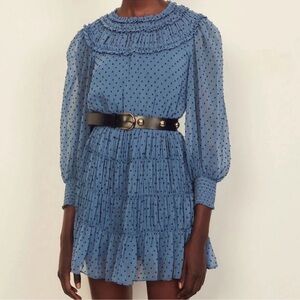 Sandro Polka-Dot Mini Dress